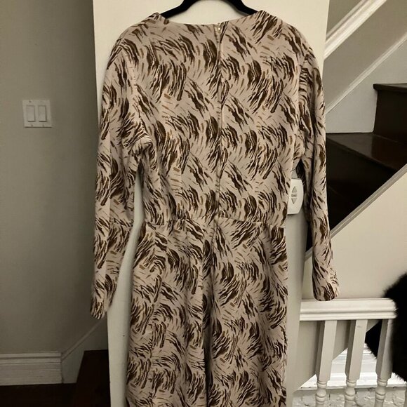 Vintage Abstract Animal Print Dress - Picture 6 of 6